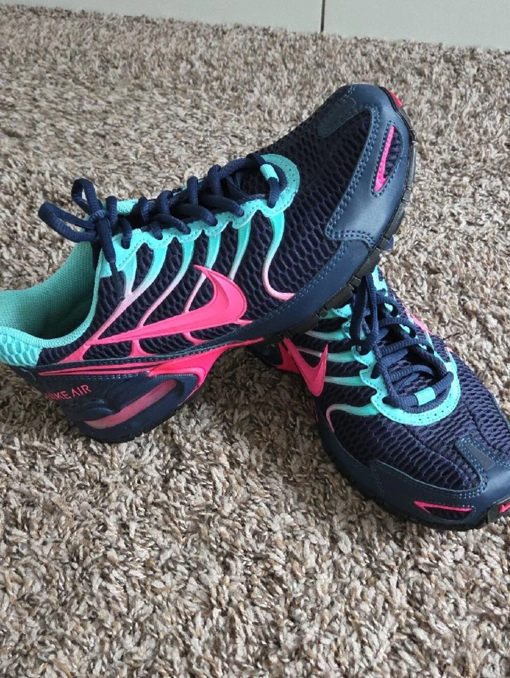 Nike Women's Navy, Teal & Pink Running Sneakers